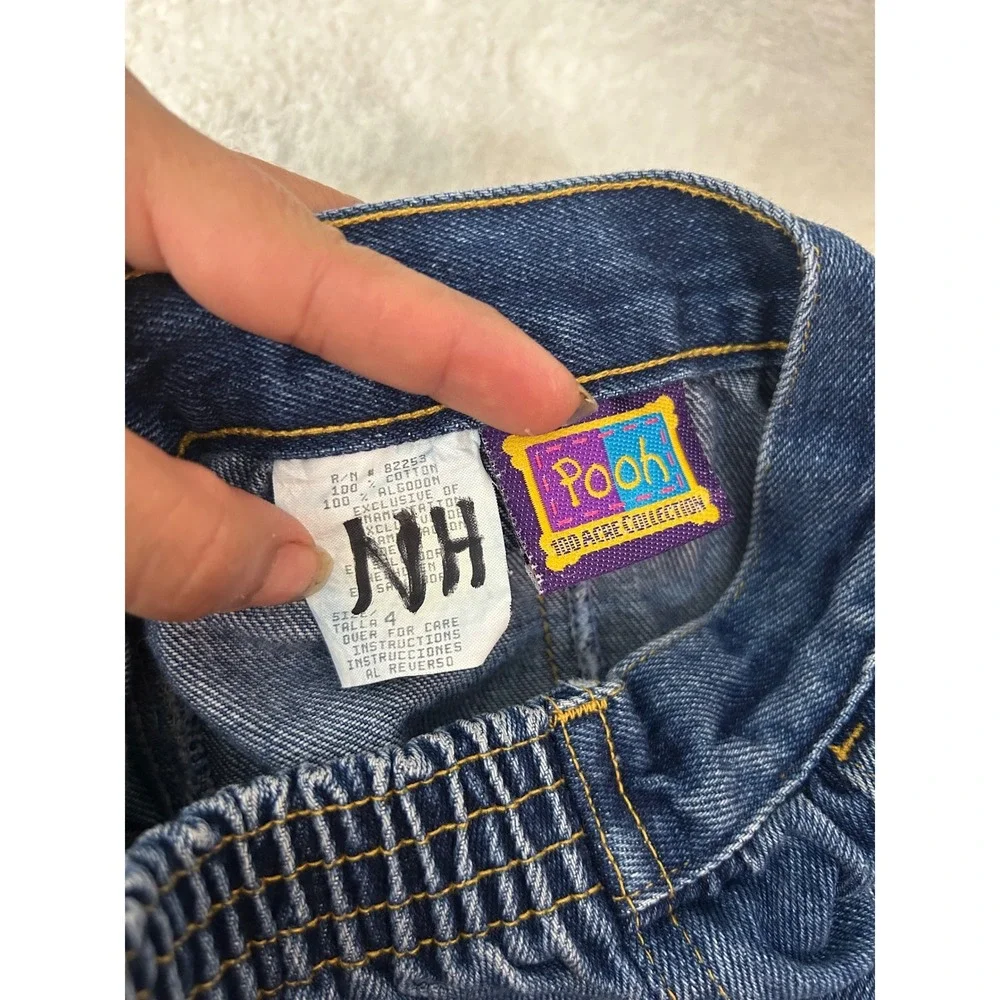 Vintage Disney Winnie the Pooh Kids Jeans Size 4 100 Acre Collection Denim Pants